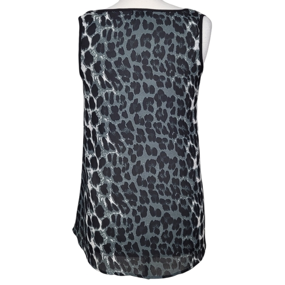 EDGE Blouse Sleeveless Animal Print Size Medium - Picture 4 of 8